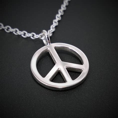 breitling peace sign|Amazon.com: Peace Sign Sterling Silver Necklace.